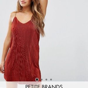 Missguided petite pleated cami dress
